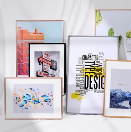 Nordic Minimalist Gold Vintage A3 Instax Photo Frame