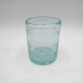 bicchiere di vetro a sfera alta brocca di vetro a bolle di clolor verde