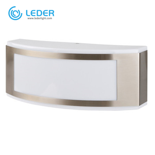 LEDER White Cool White LED Outdoor Wall Light