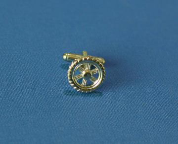 Plating Cufflinks, Steering Wheel Shape Links (GZHY-XK-011)