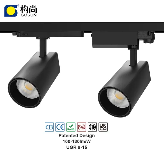 Commercial Anti-Glare Flicker-Free 15W LED Track Light with 5-Year Warranty and Adapter