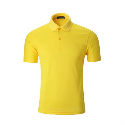 Customized Lapel 180g Polyester Polo Shirt - Fitness Shirts Short Sleeves