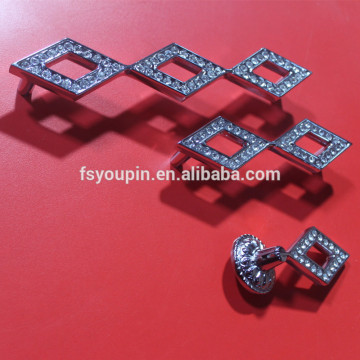 Rectangular Diamond style Cabinet pull Handle for furniture and drawer