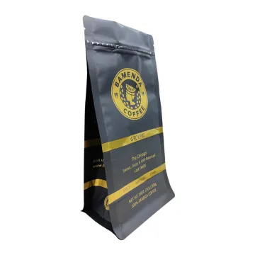 Sustainable Custom Logo Laminated Material Box Bottom Coffee Beans Bags