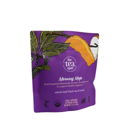 High Quality Matte Finish Packaging For Chocolate Bars Design Tea Bag