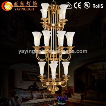 Modern brass bedroom chandelier,antique brass copper chandelier, glass chandelier