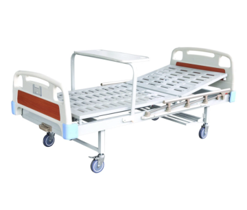 Medical single crank folding metal hospital bed