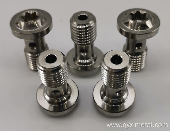 titanium alloy banjo bolt screw