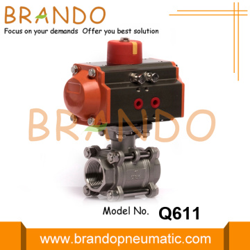 1 Inch Thread Pneumatic Actuator Driven Ball Valve