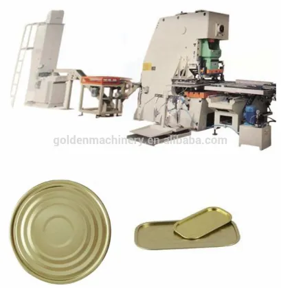CNC Punch Press Metal Tin Lid Production Line