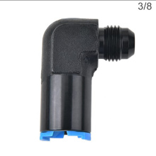 Black aluminum+plastic AN6 quick connect EFI adapter fitting