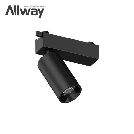 ALLWAY 8W Round Shape LED Spotlight for Office, Hotel Dimmable Track Lighting - Easy Install