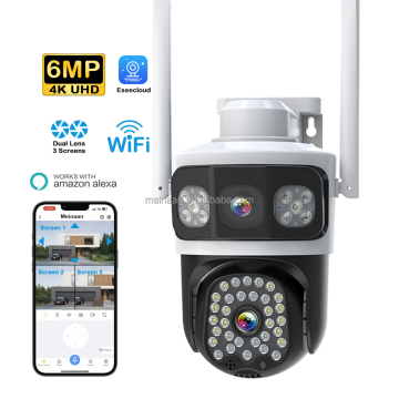 6MP अल्ट्रा HD 4K PTZ आउटडोर वाईफाई सिक्योरिटी कैमरा - Eseecloud