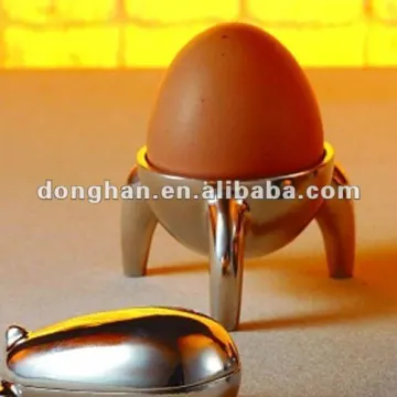 creative silver ceramic egg holder