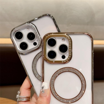 iPhone 14 Pro Max Kasing Ekor Magnetik Pengisian Nirkabel Pengisian Nirkabel