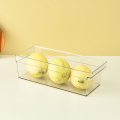 Supports de rangement empilables en plastique transparent pour garde-manger