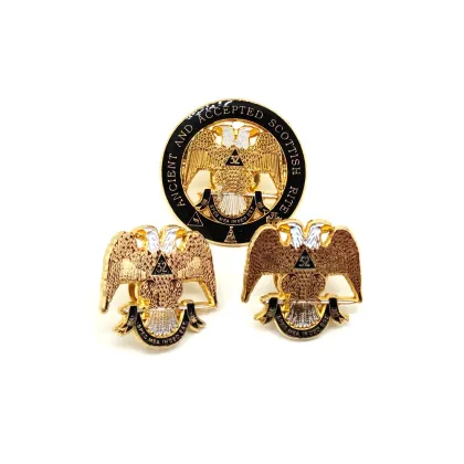 1.25\" Scottish Rite Masonic Lapel Pin - Ancient and Accepted Scottish Rite 32nd Degree