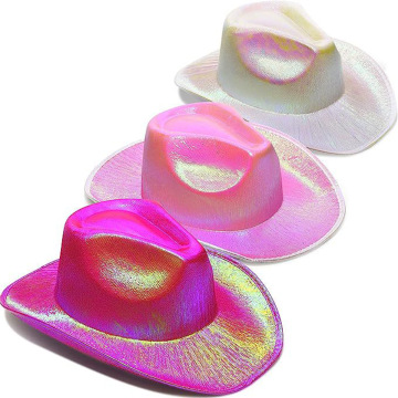 Colorful Glitter Carnival Knight Western Cowboy Party Hat for Women