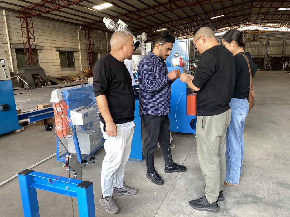 Acceptance of the extruder