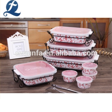 Wholesale Custom Multi Layer Ceramic Bakeware Set