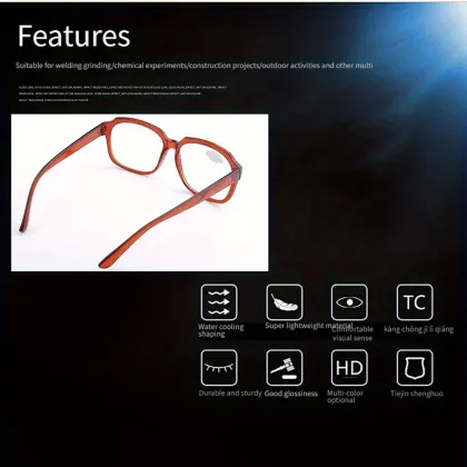 Plain Protective Safety Glasses
