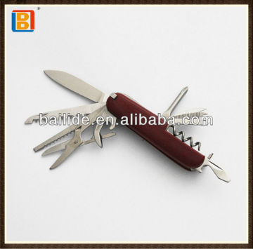 2017 High Quality Plastic Folding Multi Functional Utility Knife Wth Tweezers & Tooth Pick