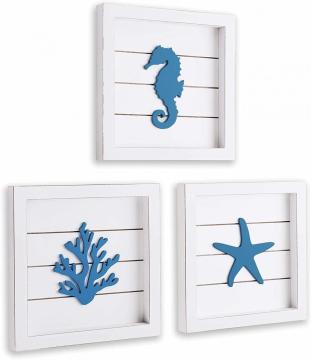 Coastal Blue Beach Wall Decor