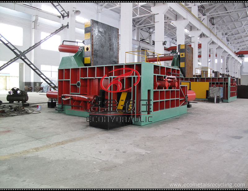 Push-out Bale Automatic Scrap Metal Waste Baling Press