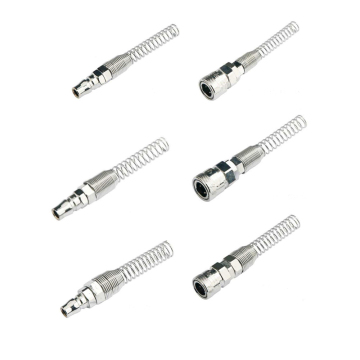 Polyurethane Recoil Air Hose with Quick Fitting Connectors: Durable Pneumatic Spring Spiral Hose for Air Compressors
