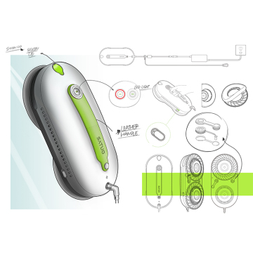 Smart SATUO Window Cleaner Robot: Auto Fast Cleaning Solution