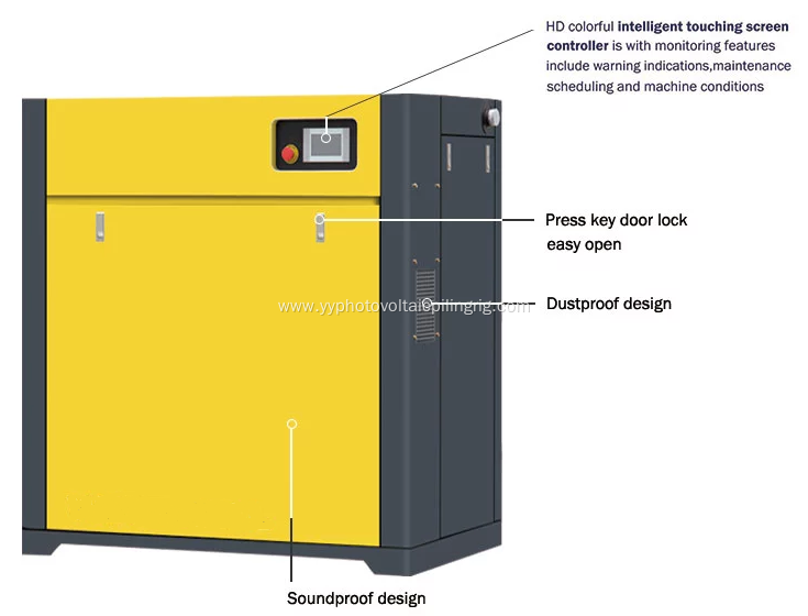 22KW fixed speed screw air compressor