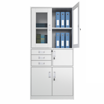 Customized White 3 Drawer Steel File Cabinet