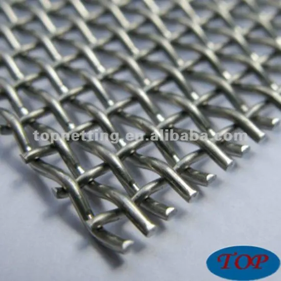 Gr1/Gr2 titanium weave crimped wire mesh / cloth
