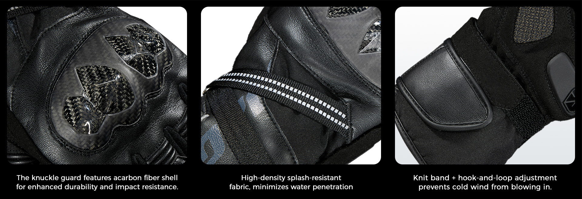 motorcycle gloves with knuckle protection