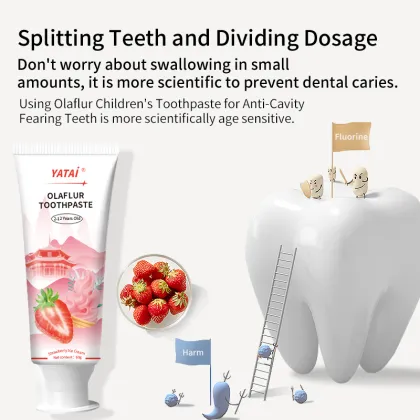 Natural Teeth Whitening Anti-Cavity Children Toothpaste