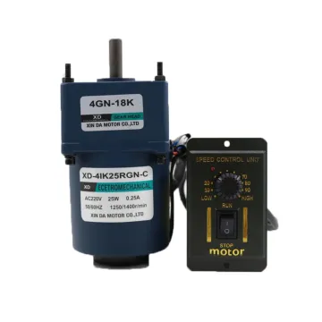 220V 25W Adjustable-Speed AC Gear Reducer with Speed Governor for Automatic Machinery