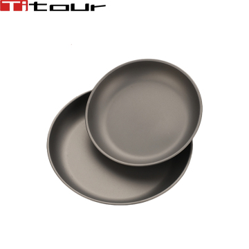 Pure Titanium Outdoor Plate Set