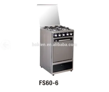 FS60-6 Freestanding multifunctional 4 burner gas cooker range with oven