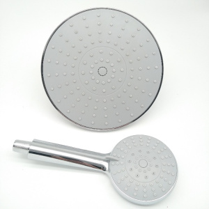 크롬 톱 스퀘어 레인 샤워 헤드 세트