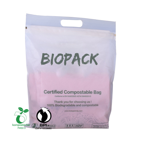 Printing Eco-Friendly Compostable Biodegradable Pla Plastic Grocery Shopping Flat Bag