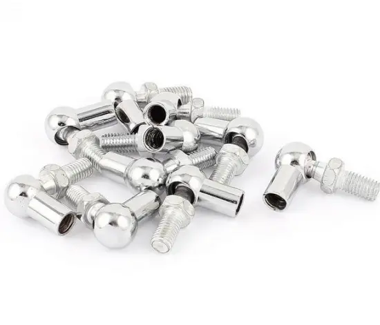 2pcs CS M5 M6 M8 M10 M12 M14 M16 Right Thread L Shaped Rod End Bearing Gas Spring Ball Joint Connector