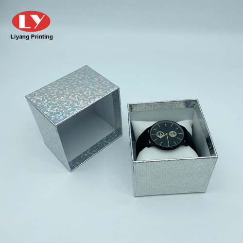 Holographic Paper Square Watch Box Wholesales