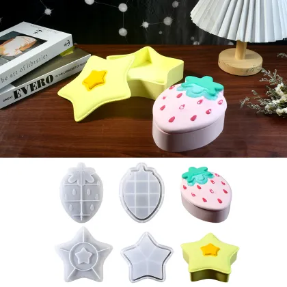 Strawberry Star Silicone Mold Jewelry Storage Box