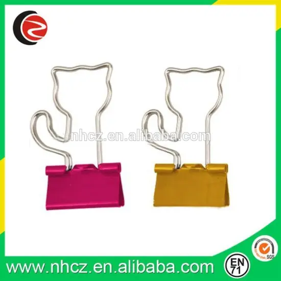 Cat Shaped Binder Clips