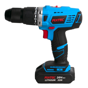 Furadeira sem fio de impacto de bateria de íon-lítio FIXTEC 2x2000mah