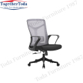 Nuevo diseño silla de oficina de malla reclinable ajustable barata