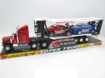 FRICTION TRUCK WITH 2PCS PULL BACK RACING CAR