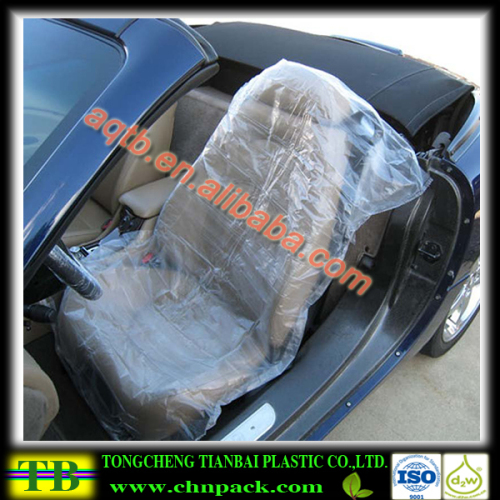 competitive price disposable clear pe car seat covers