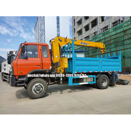 DONGFENG 4X4 190HP Colorful Cargo Truck Mounted Crane