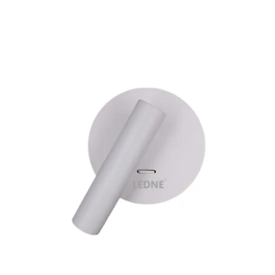 Minimalist LED Wall Lamp: Aluminum Bedroom Bedside Light with No Stroboscopic Reading Function